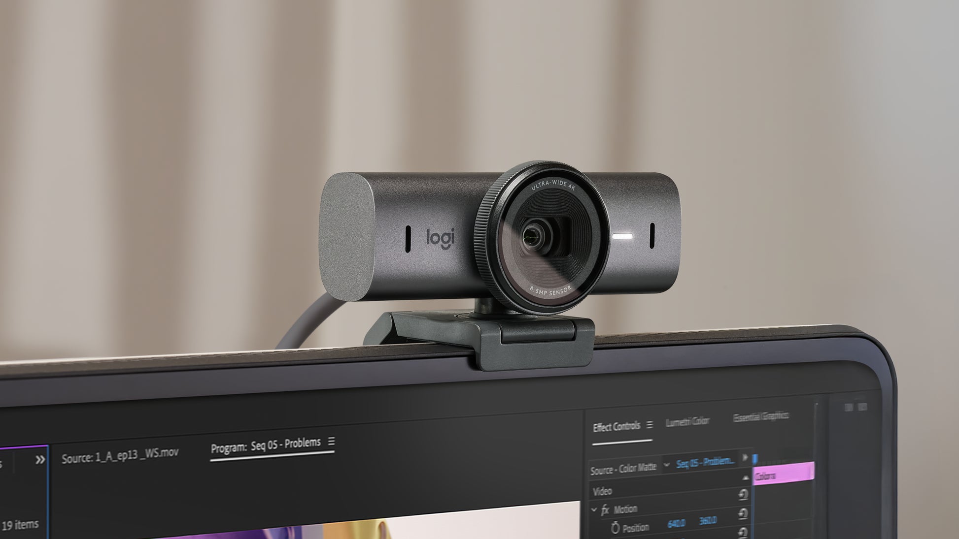 Logitech MX BRIO – Webcam – 4K, Graphit