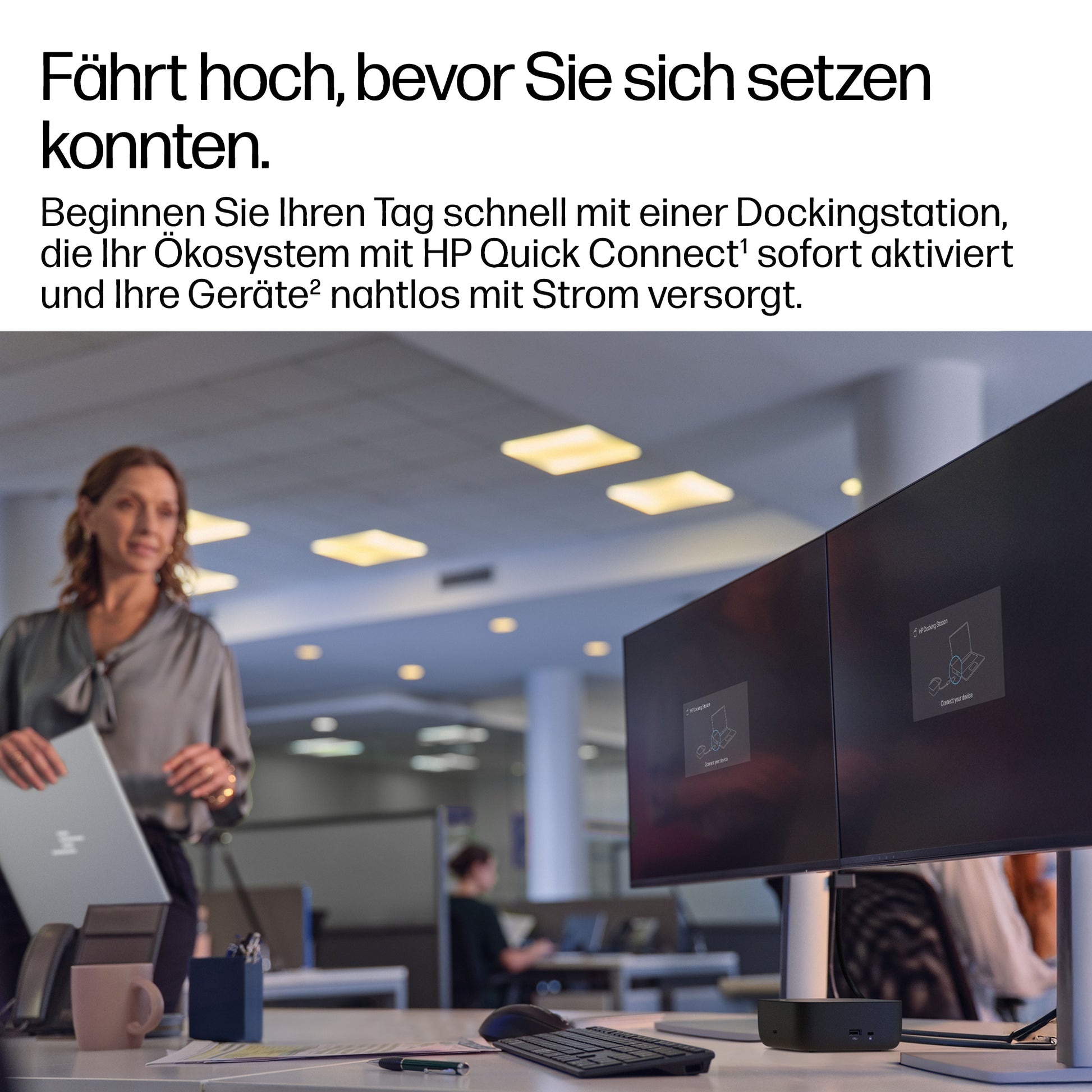 HP G6 Dockingstation – USB-C, 2× DP, 1× HDMI, 3× USB-A, 100 W PD, 25GbE, für Windows/Mac/ChromeOS