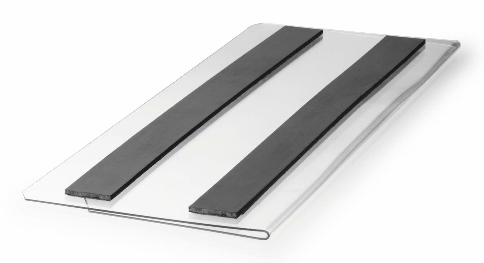 Durable Magnetleiste – 210 × 74 mm, transparent, wiederverwendbar, 10er-Pack