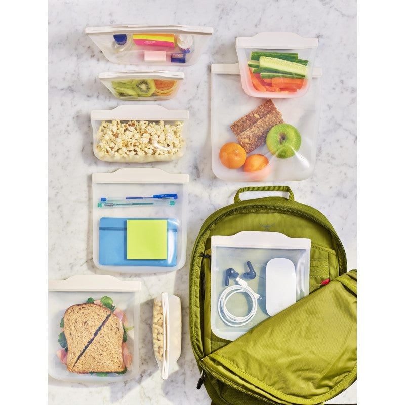 OXO Aufbewahrungstasche 332 ml, 19,1 × 11,9 cm, Silikon, Transparent