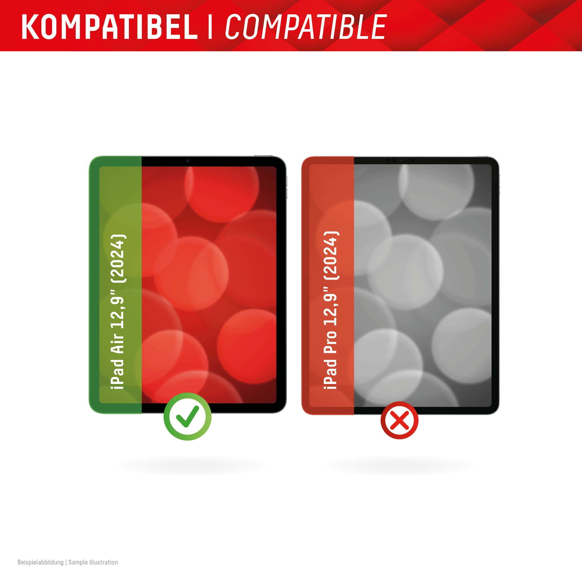 E.V.I. Panzerglas für iPad Air 13" (1. Gen.) – 9H, Anti-Fingerprint