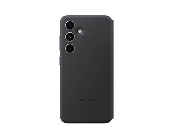Samsung Smart View Wallethülle – für Samsung Galaxy S24, mit Kartenfach, Schwarz