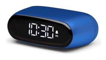 LEXON Digitalwecker – Snooze, USB, 6,5 × 4,5 × 2,5 cm, Dunkelblau, Aluminium