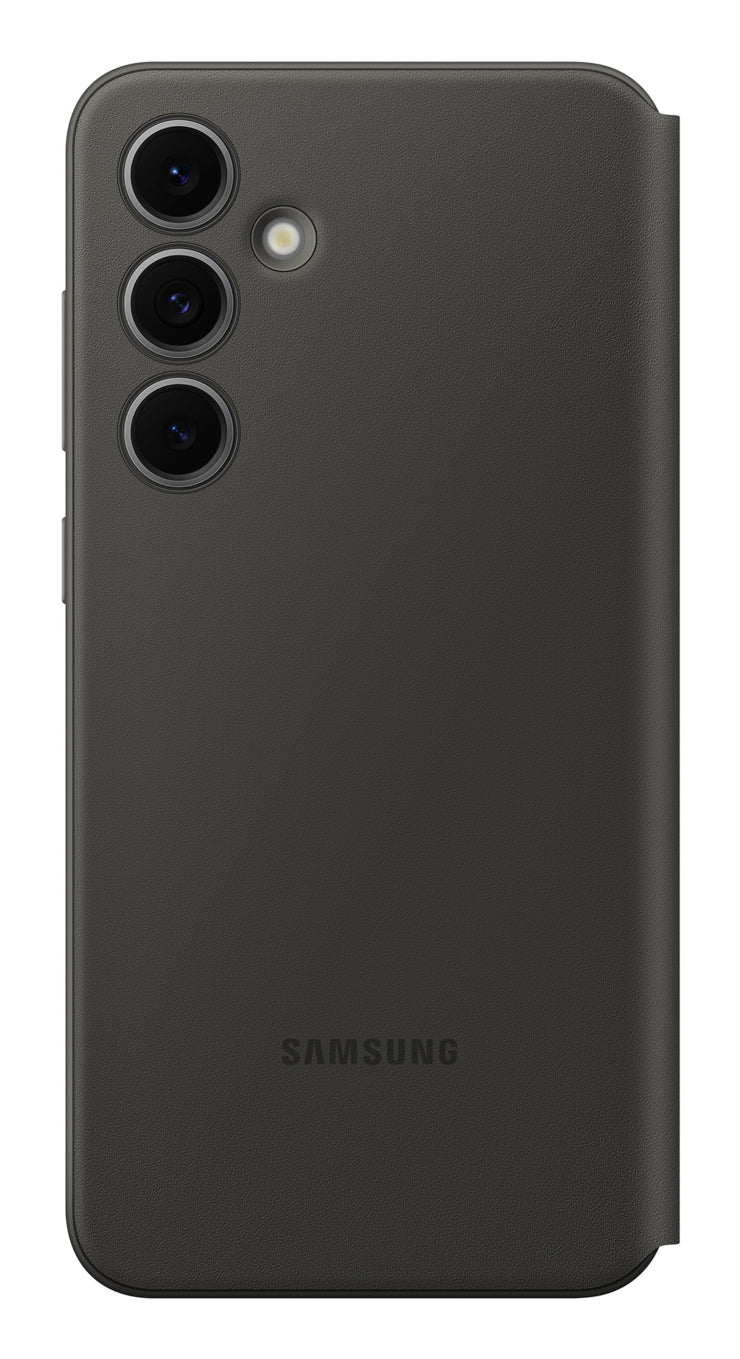 Samsung Smart View Wallet Case EF-ZS721 Wallethülle – für Samsung Galaxy S24 FE, Recycling-Kunststoff, Schwarz