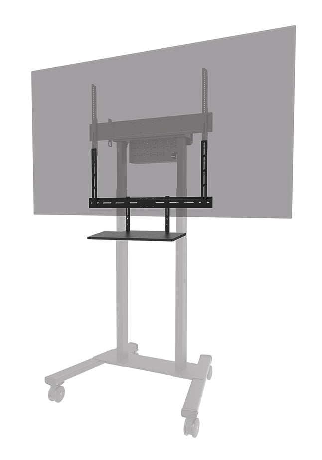 Neomounts AV40-500BL – Medienbox für Displays 43,0–109,8", VESA 200×200–800×600 mm, Traglast 5,5 kg, Schwarz