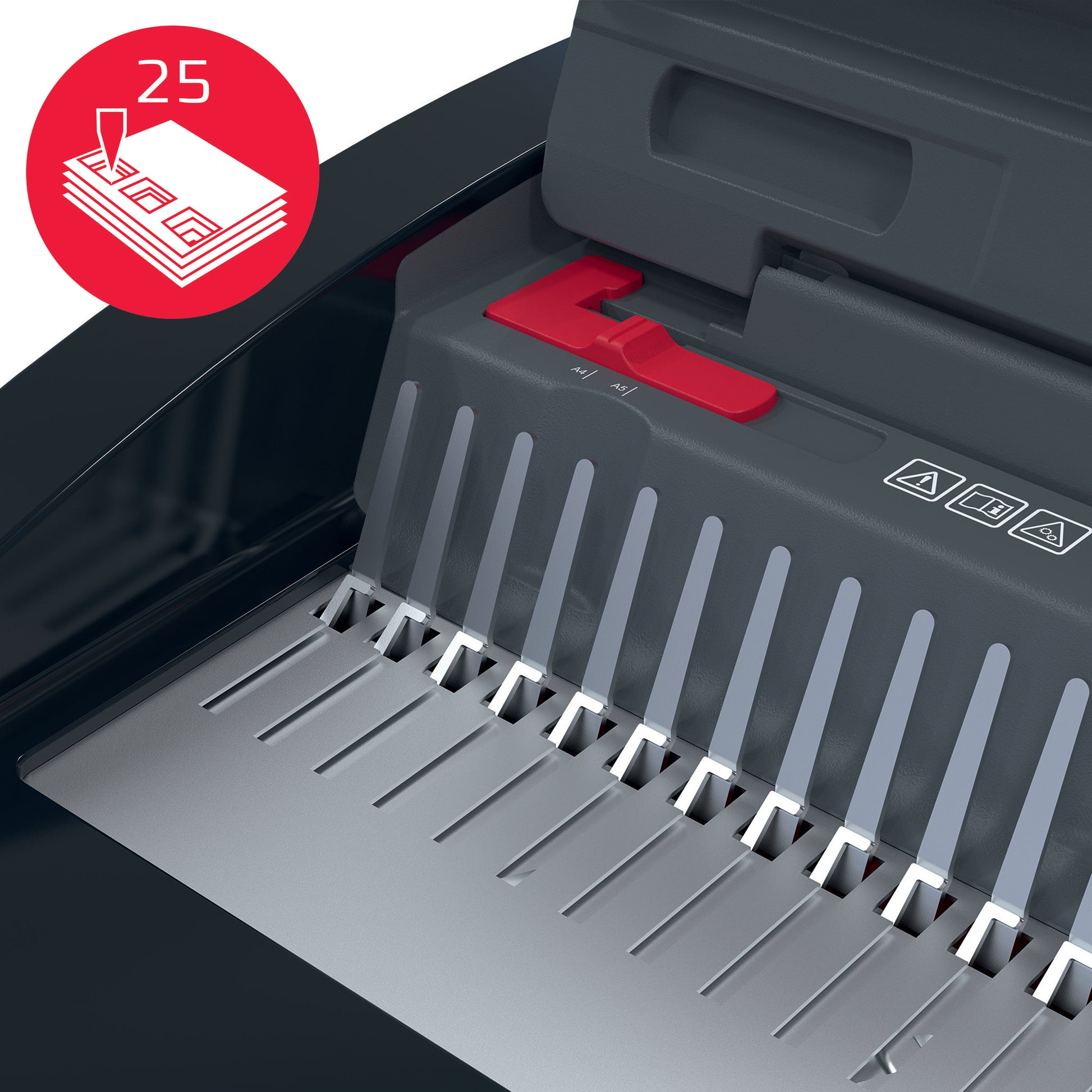 GBC CombBind CB25E Bindegerät – Plastikbindung, für 21-Loch, A4, 25 Blatt