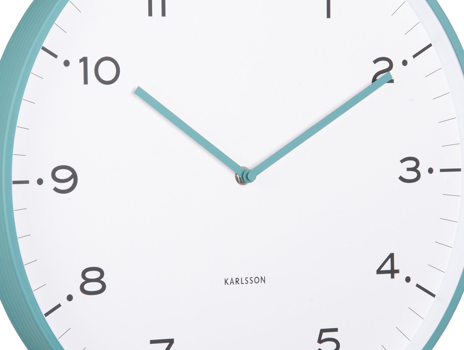 Karlsson Wanduhr Circus Rings – Ø 40 cm, blau, Metall