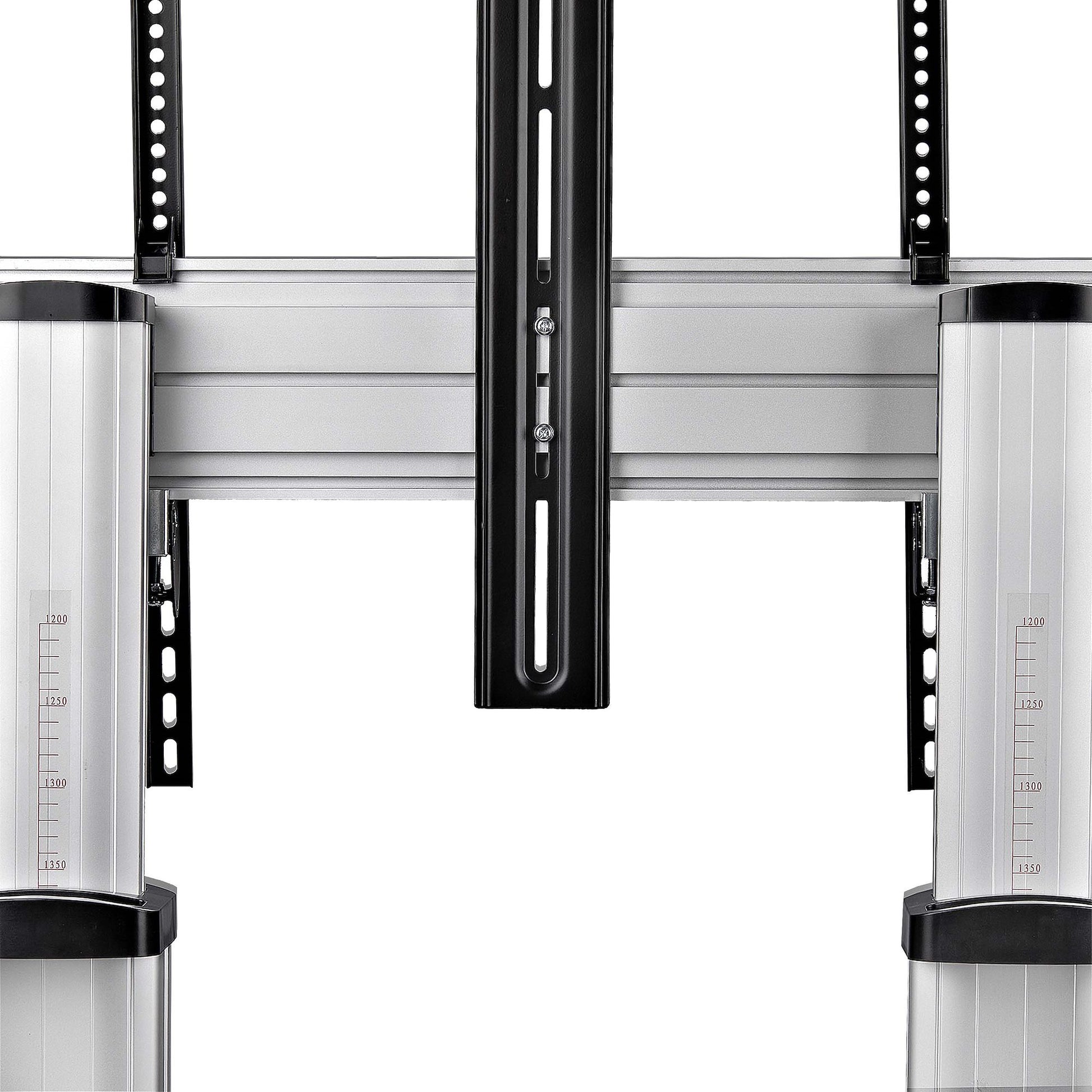StarTech.com TV-Wagen – 60–100" – VESA 200×200–1000×600 – bis 100 kg, Höhenverstellbar, mit Rollen