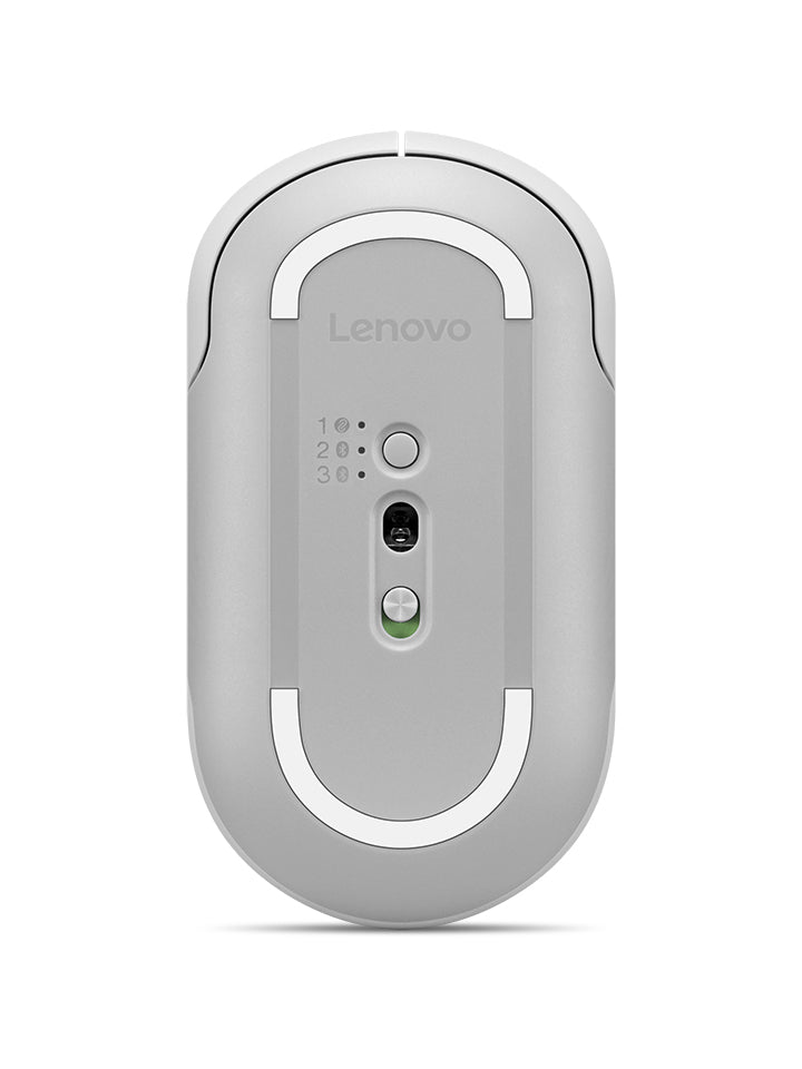 Lenovo 700 Mouse Office – Maus – Kabellos (Bluetooth/2,4 GHz), 4000 DPI, beidhändig, Weiss
