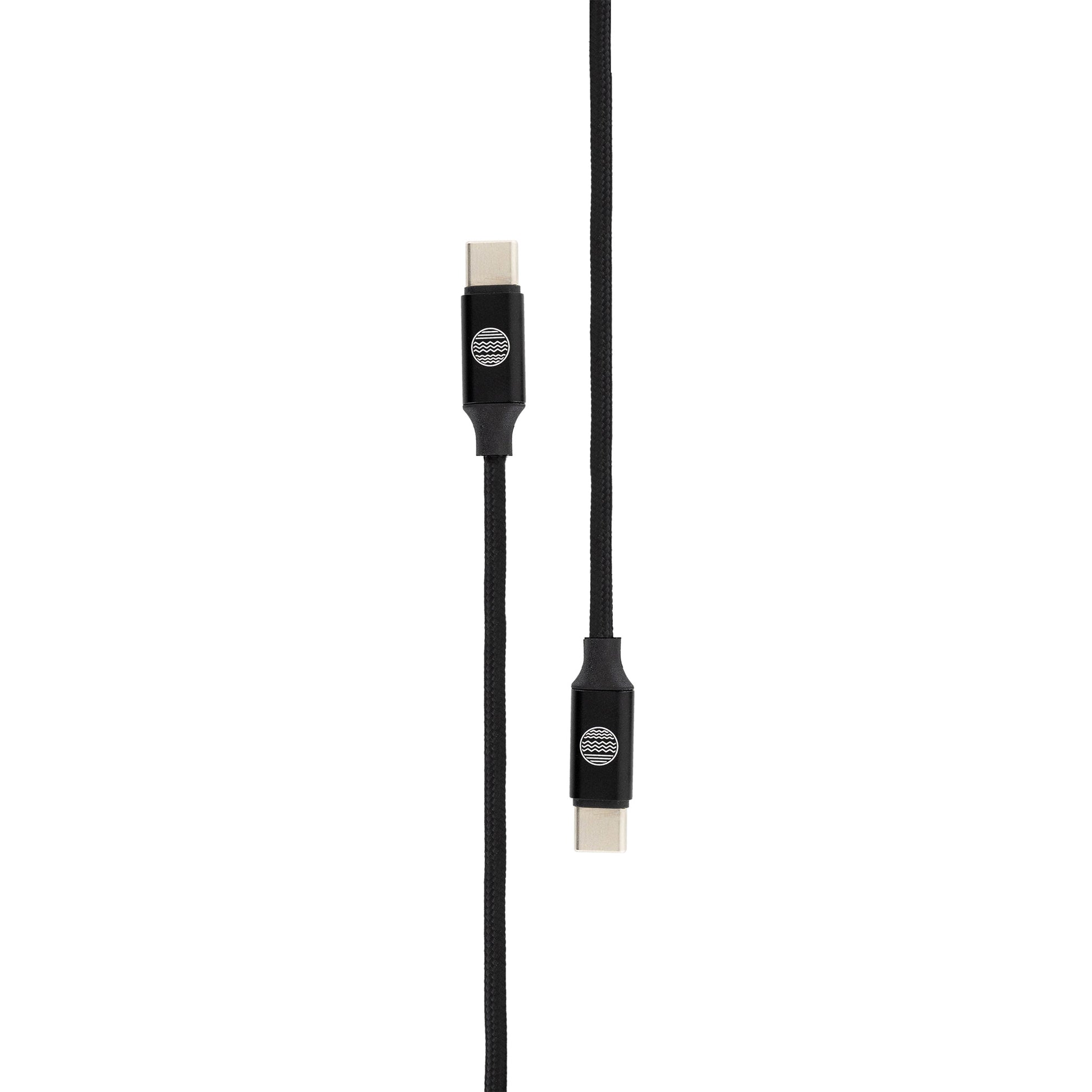Our Pure Planet USB C zu USB C Datenkabel – 1,2 m, rund, schwarz