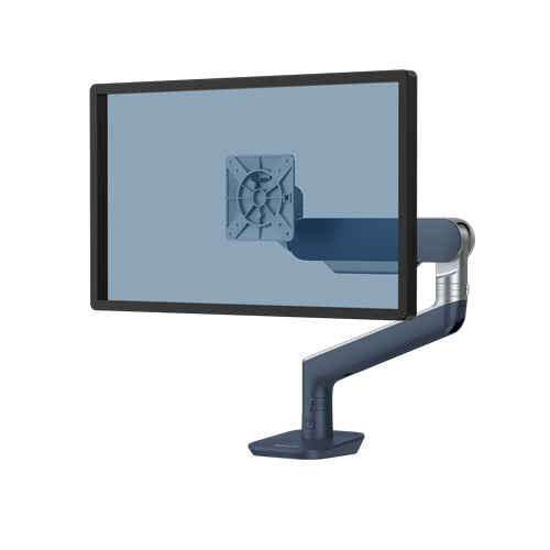 Fellowes Monitorarm, Einzel, bis 28,5", 12,7 kg, Kabelführung, Blau (Azur)