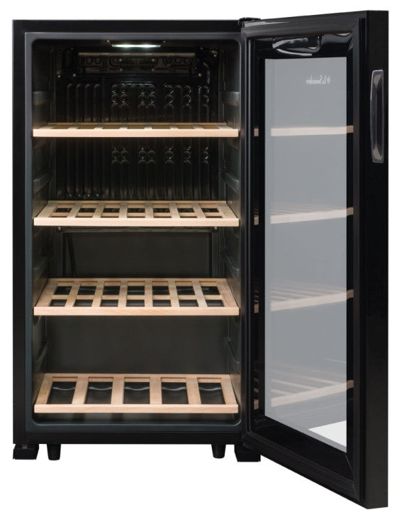 La Sommelière Weinkühlschrank LS52BLACK – 128 l, 220/240 V, Kompressor, Energieeffizienzklasse F