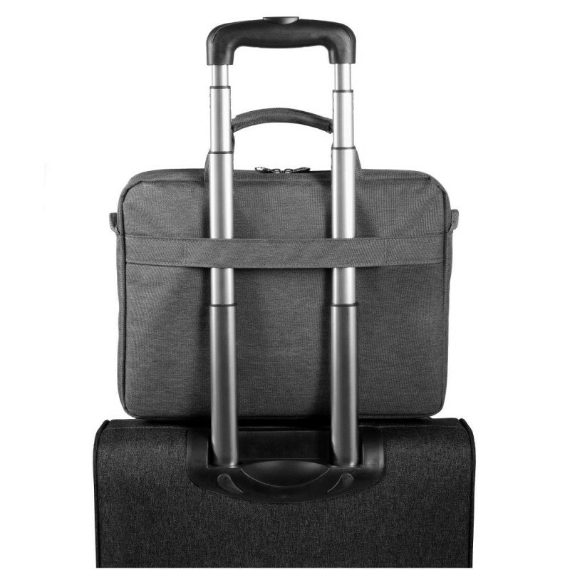 Port Designs Notebook-Tasche für Laptops bis 14" – Gepolstertes Laptopfach, aus recyceltem PET – Grau