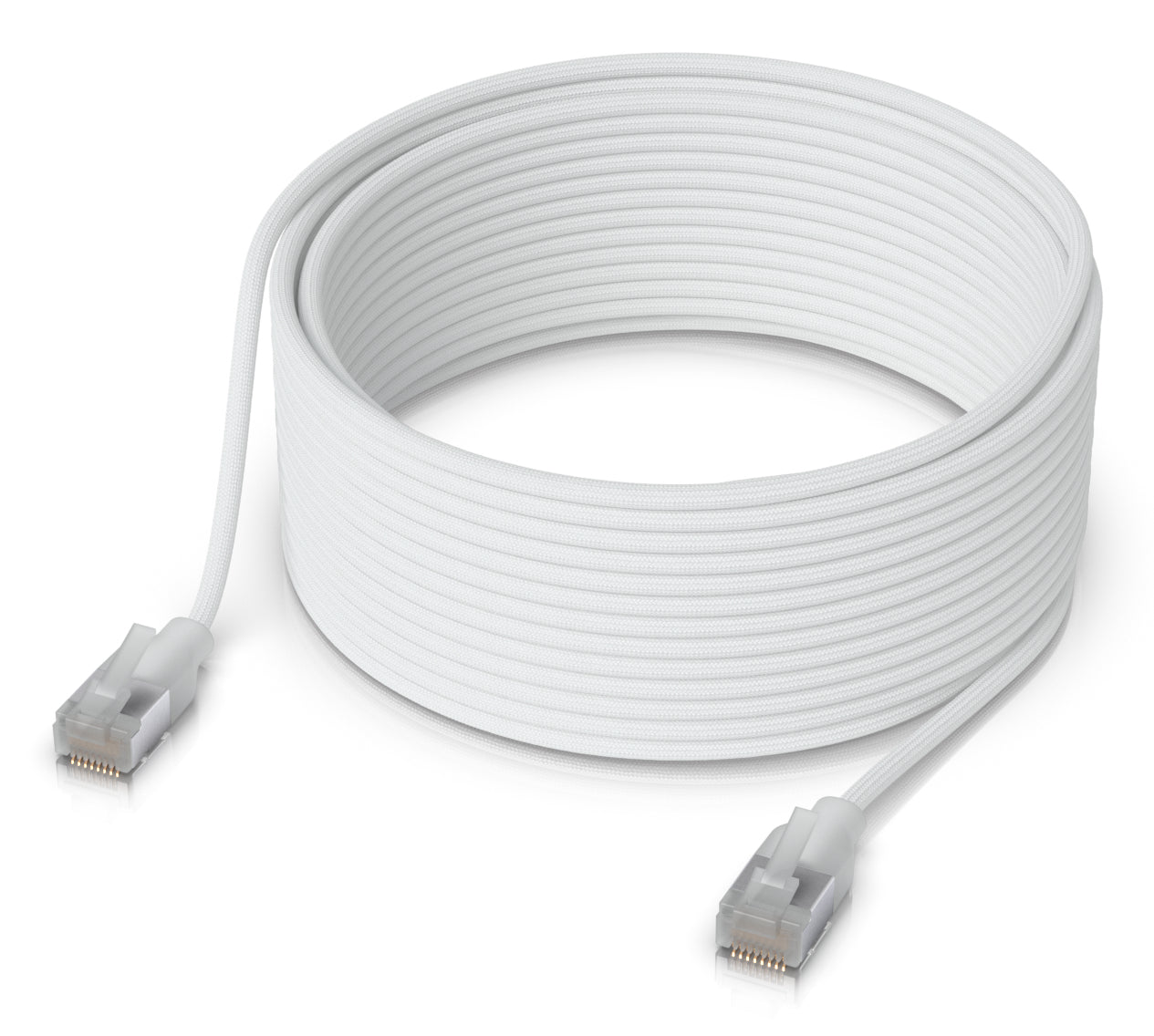 Ubiquiti Patchkabel – Cat6a, geschirmt, 15 m, durchscheinend, weiss, RJ-45