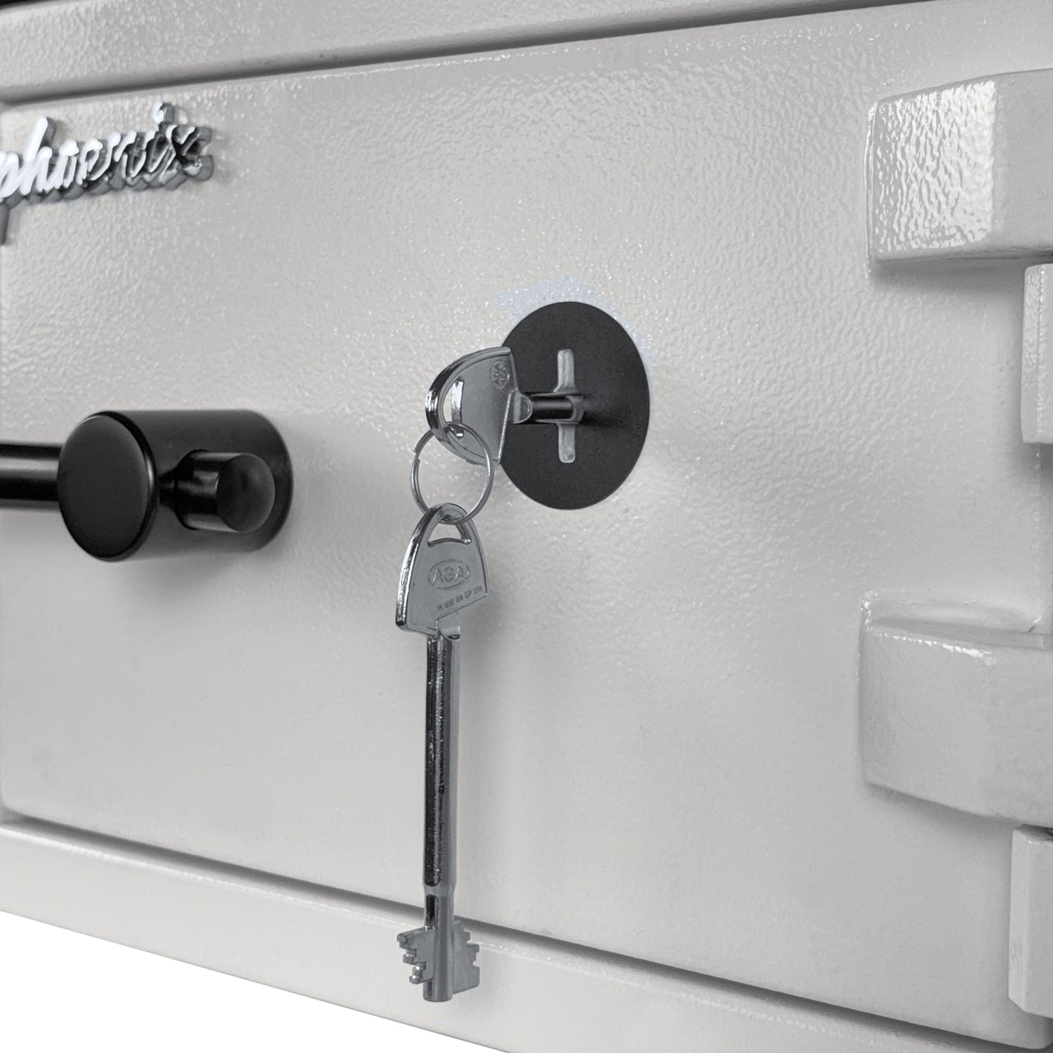 Phoenix Safe Co. Phoenix Tresor SS1451K – Schlüsselschloss – 370 × 310 × 250 mm – Bodenmontage – Weiss