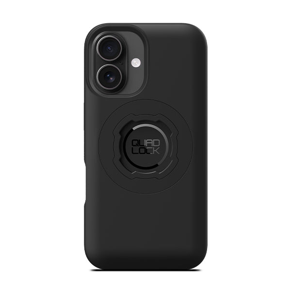 Quad Lock MAG Case – Backcover – für Apple iPhone 16, MagSafe, PC+TPU+Mikrofaser, Schwarz
