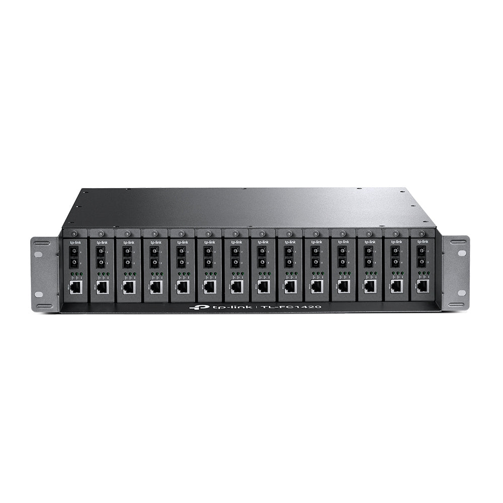 TP-Link FC1420 – Rack-Montagekit – 19", 2U, Platz für bis zu 14 Medienkonverter, für TP-Link FC-Serie