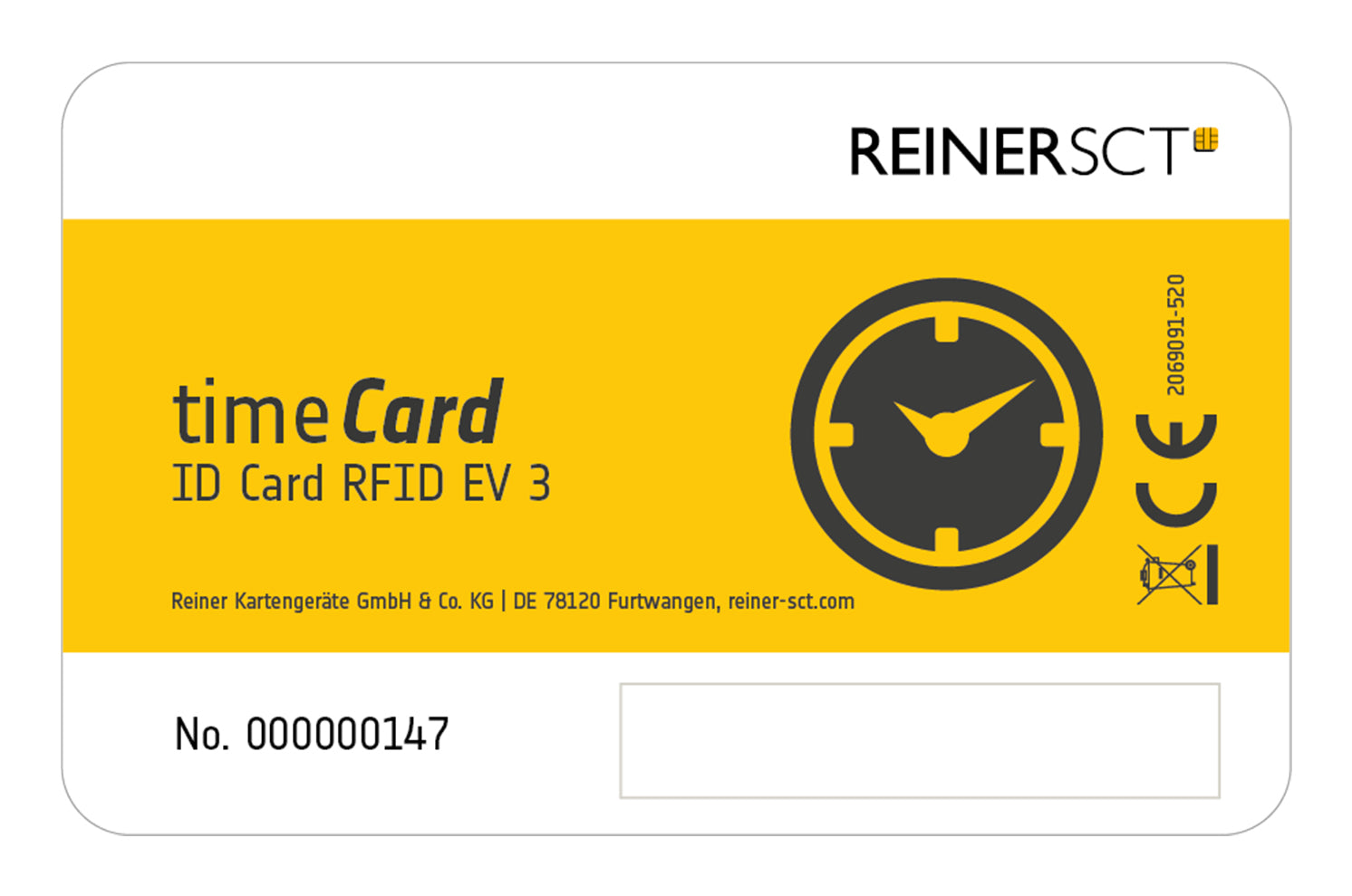 Reiner timeCard DESFire EV3 – Chipkarten
