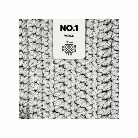 myBoshi Nr.1 Wolle Weiss – 50 g, 55 m, Nadel 7 mm, 70% Polyacryl/30% Merinowolle, 1 Stk.