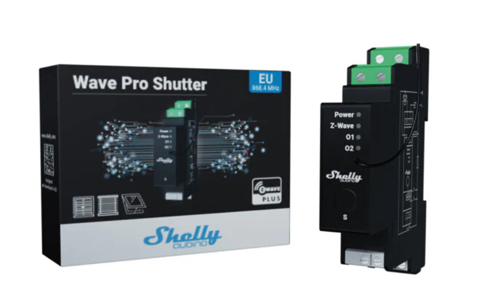 Shelly Schaltaktor – Z-Wave, 16 A, Leistungsmessung, DIN-Schiene