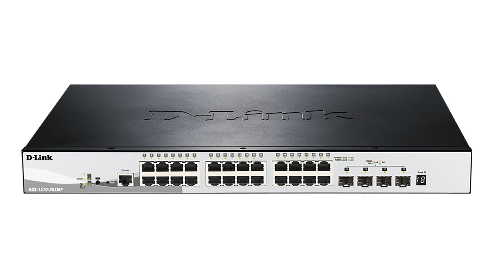 D-Link DGS-1510-20 – Managed Switch – 16×GbE, 2×SFP, 2×SFP+, L2/L3, 1U
