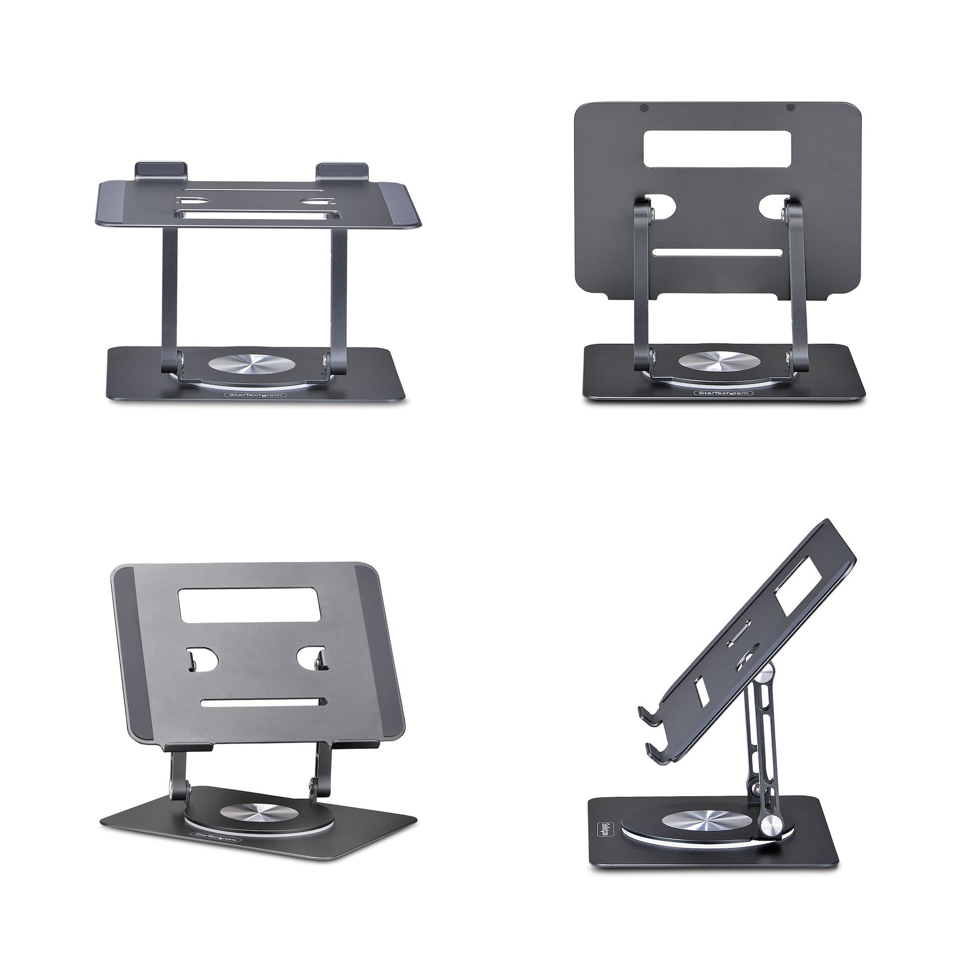 StarTech.com Laptop-Ständer – bis 5 kg, 360° drehbar, höhenverstellbar – Silber