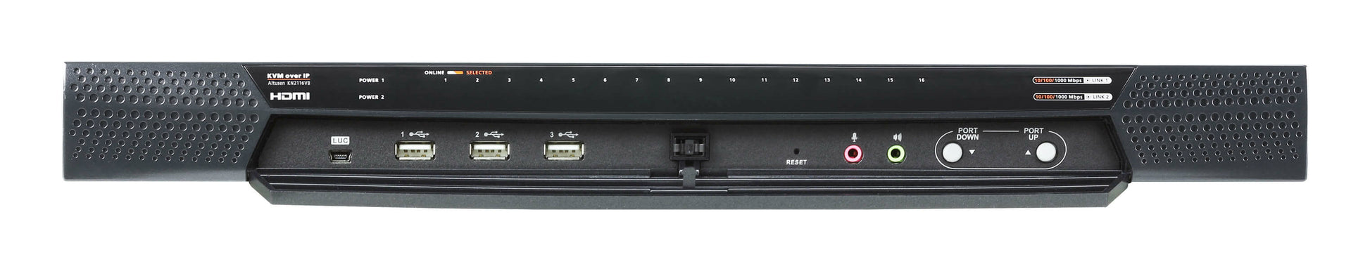 ATEN KN2116VB KVM over IP-Switch – USB-A, 1× HDMI, 1× VGA, GbE, 3,5 mm Audio, für Windows/Mac/Linux