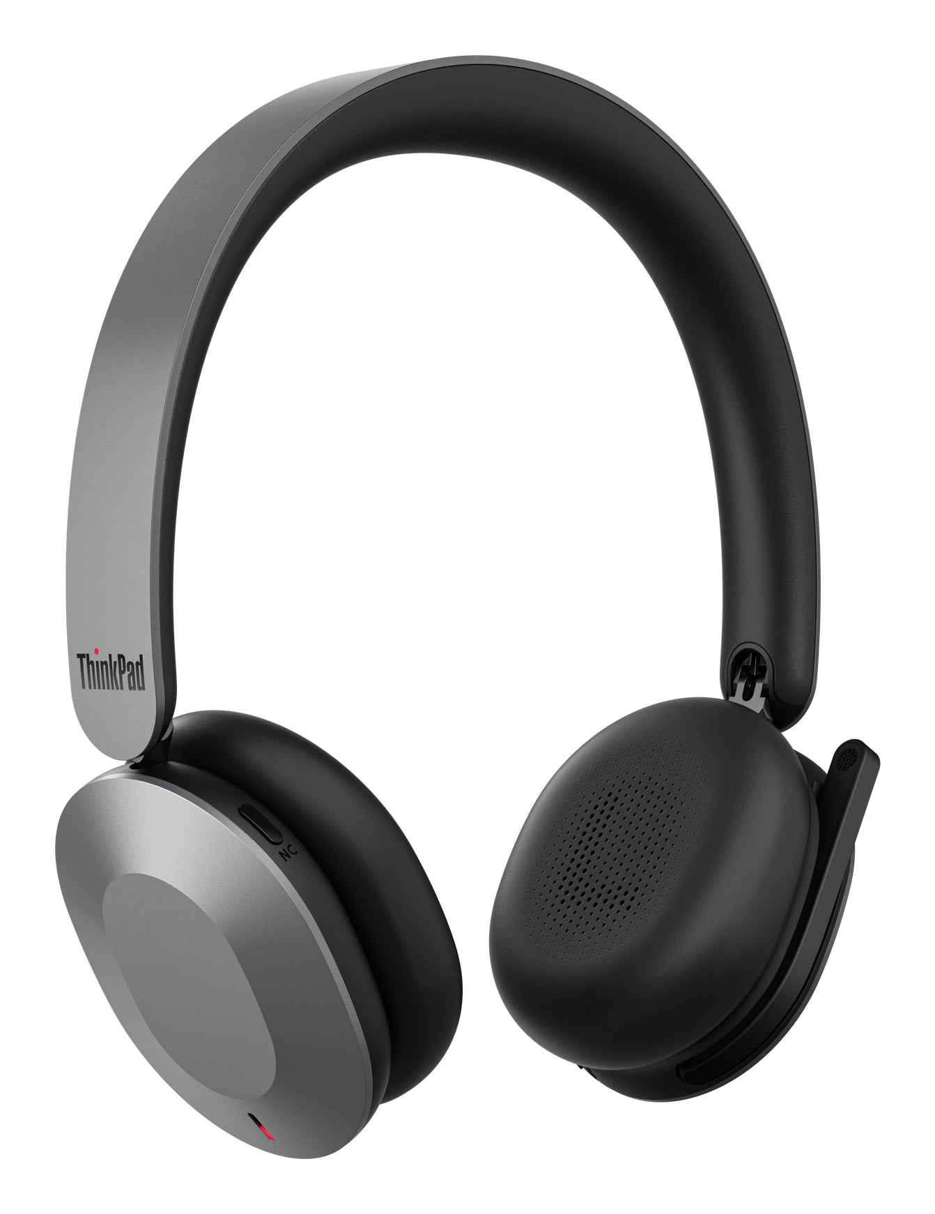 Lenovo Office-Headset – On-Ear, Stereo, BT, ANC, mit USB-C-Dongle, Grau, BT 5.3