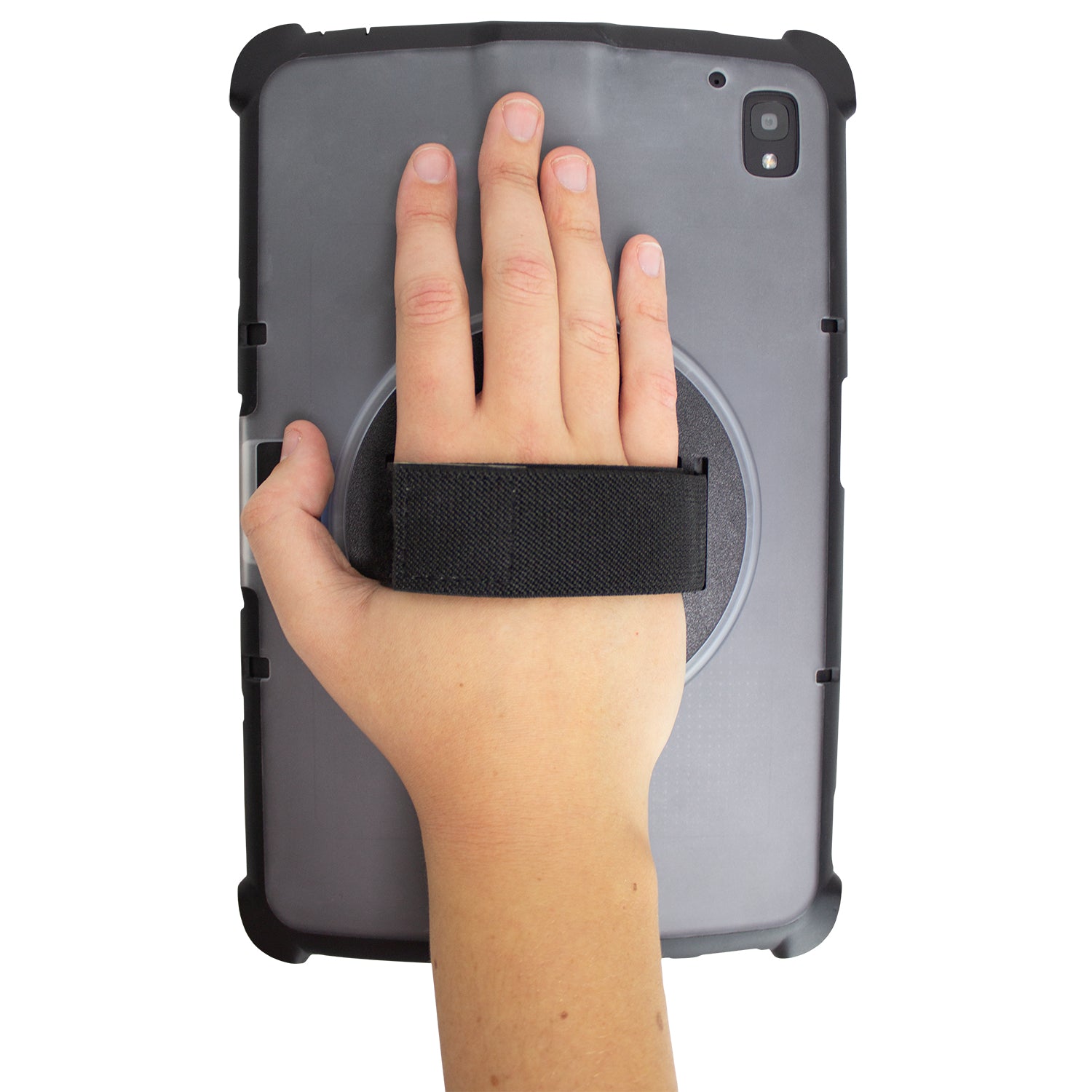 InfoCase Dreh-Handschlaufe für Zebra ET40/45 – Schwarz, Transparent
