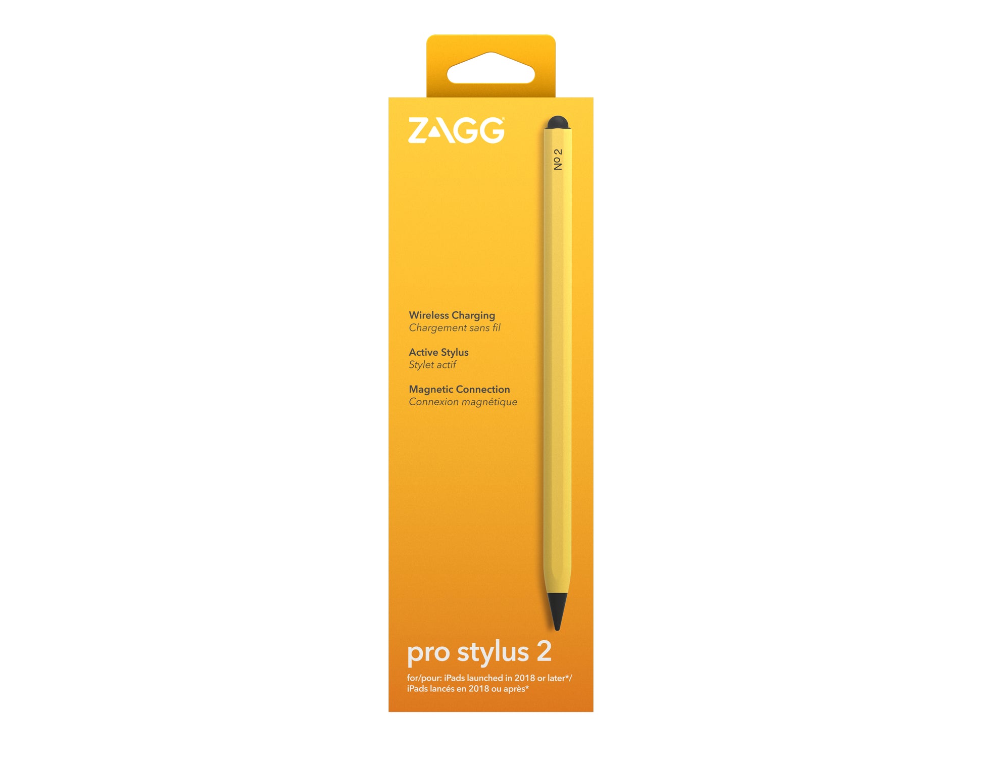 ZAGG Eingabestift für iPad Pro 11", iPad Pro 12,9" – Kapazitiv, 6,5 h Akkulaufzeit – Gelb
