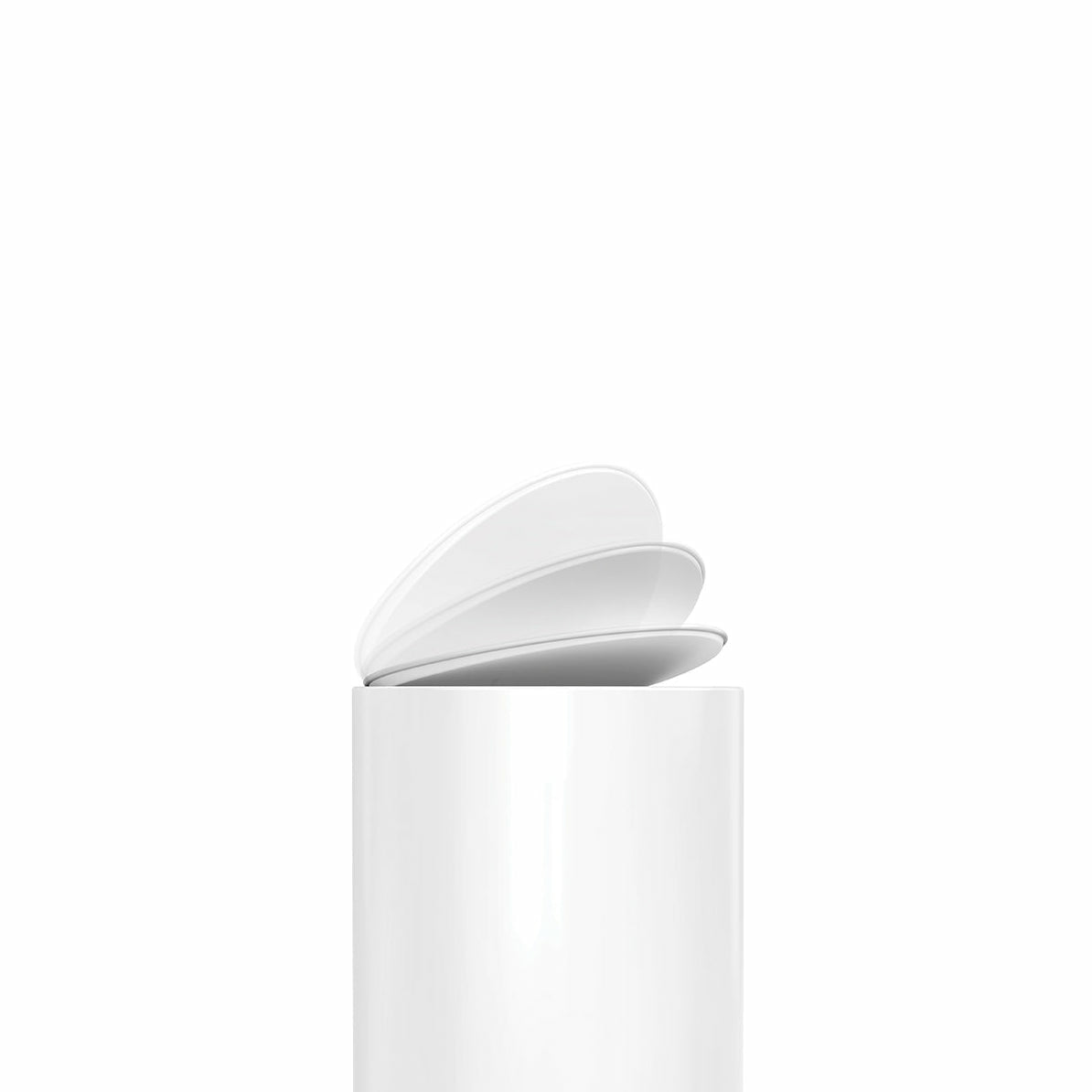 simplehuman Papierkorb – 6 l – Edelstahl – B × H × T 280 × 370 × 200 mm