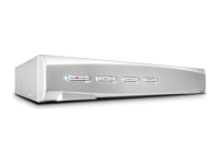 Lindy KVM-Switch, DisplayPort 1.2/USB 2.0, Pro-Audio