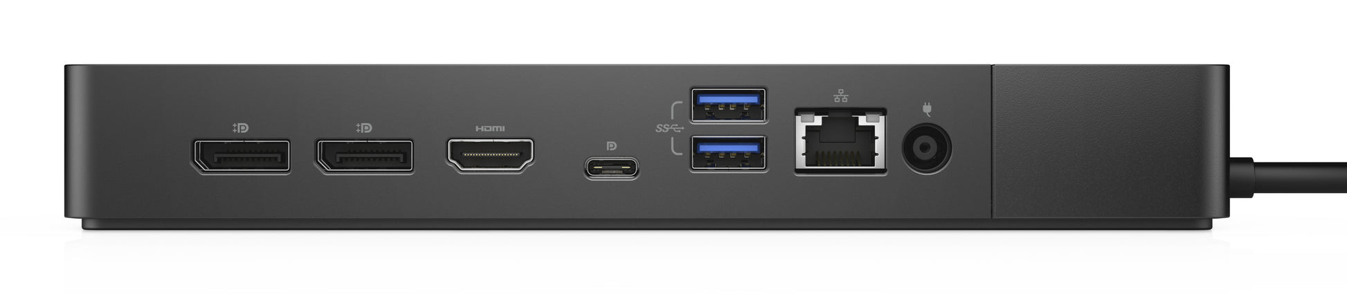 DELL WD19S Dockingstation – USB-C, 2× DP, 1× HDMI, 3× USB-A, 2× USB-C, 130 W PD, GbE, für Windows/Linux