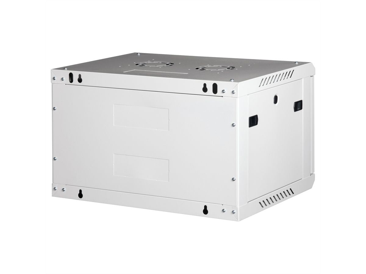 ROLINE Basic Plus – 19" Wandverteiler 6U, IP20, abschliessbar, 600 × 450 × 379 mm, lichtgrau, Stahl