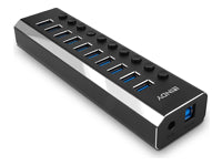 Lindy 43370 USB-Hub – USB-B, 10× USB-A