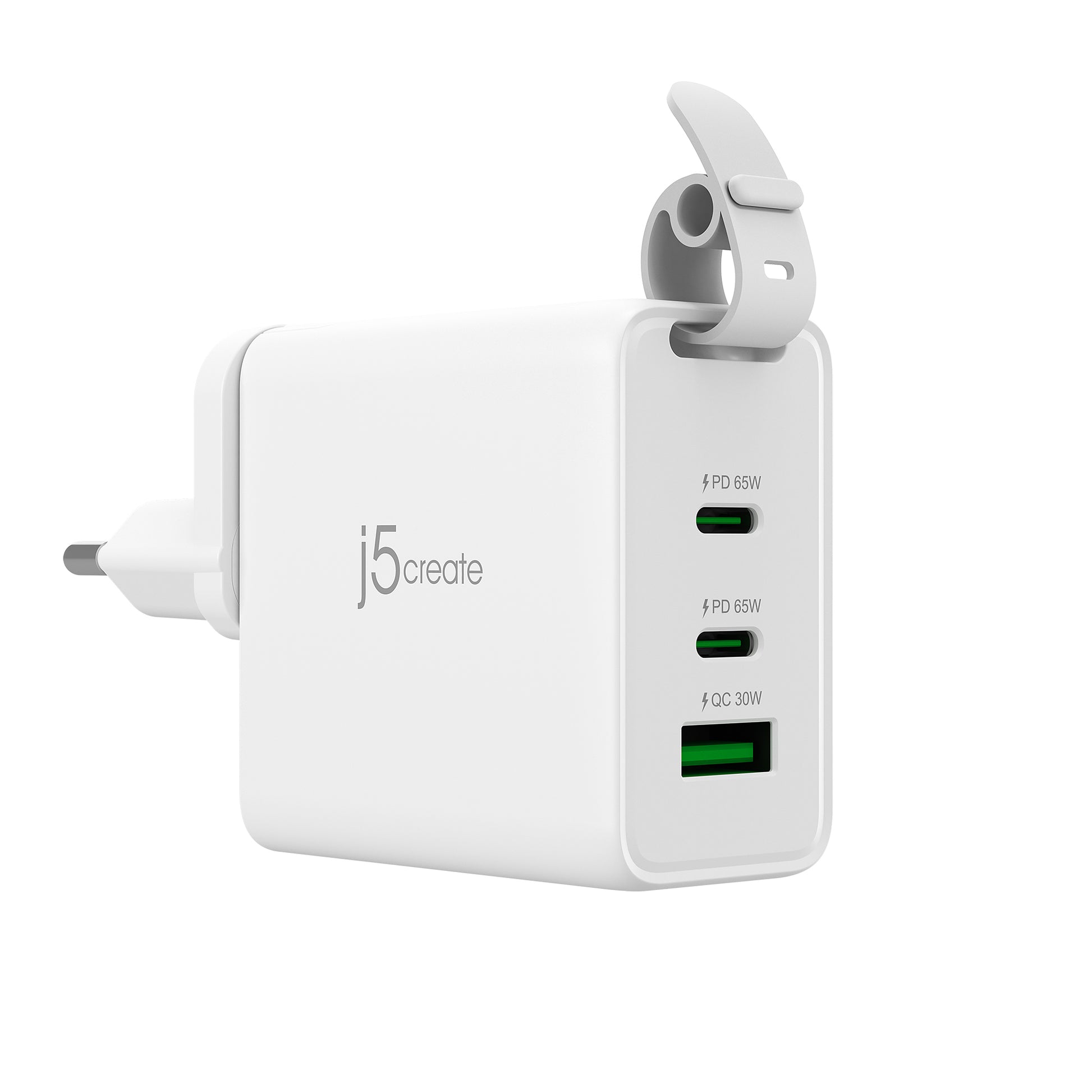 j5create Ladegerät – 65 W, 3× USB-C, GaN