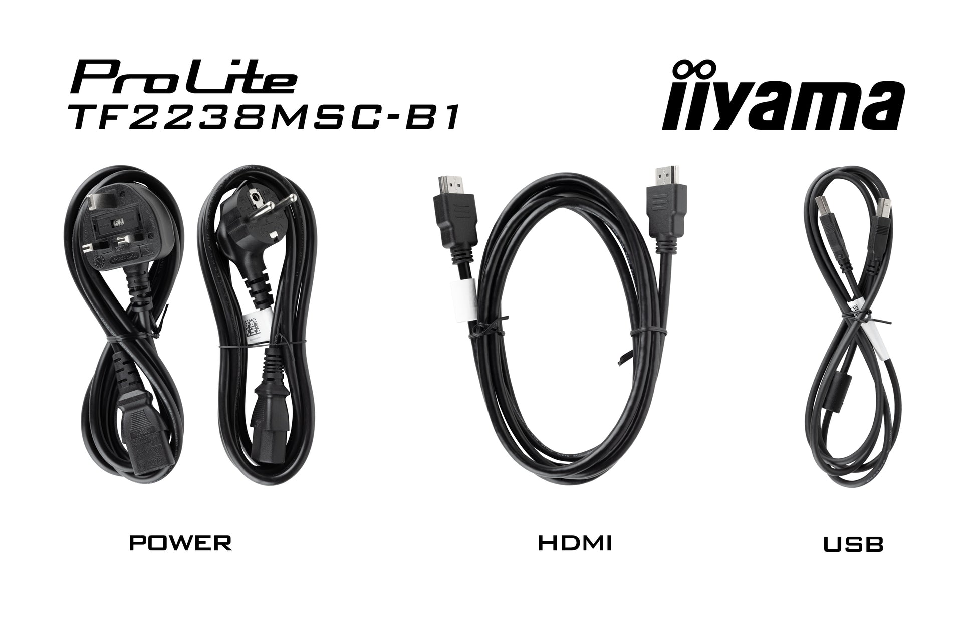 iiyama TF2238MSC-B1 – Interaktives Touch-Display, 21,5", PCAP (10-Punkt), Anti-Fingerprint-Beschichtung