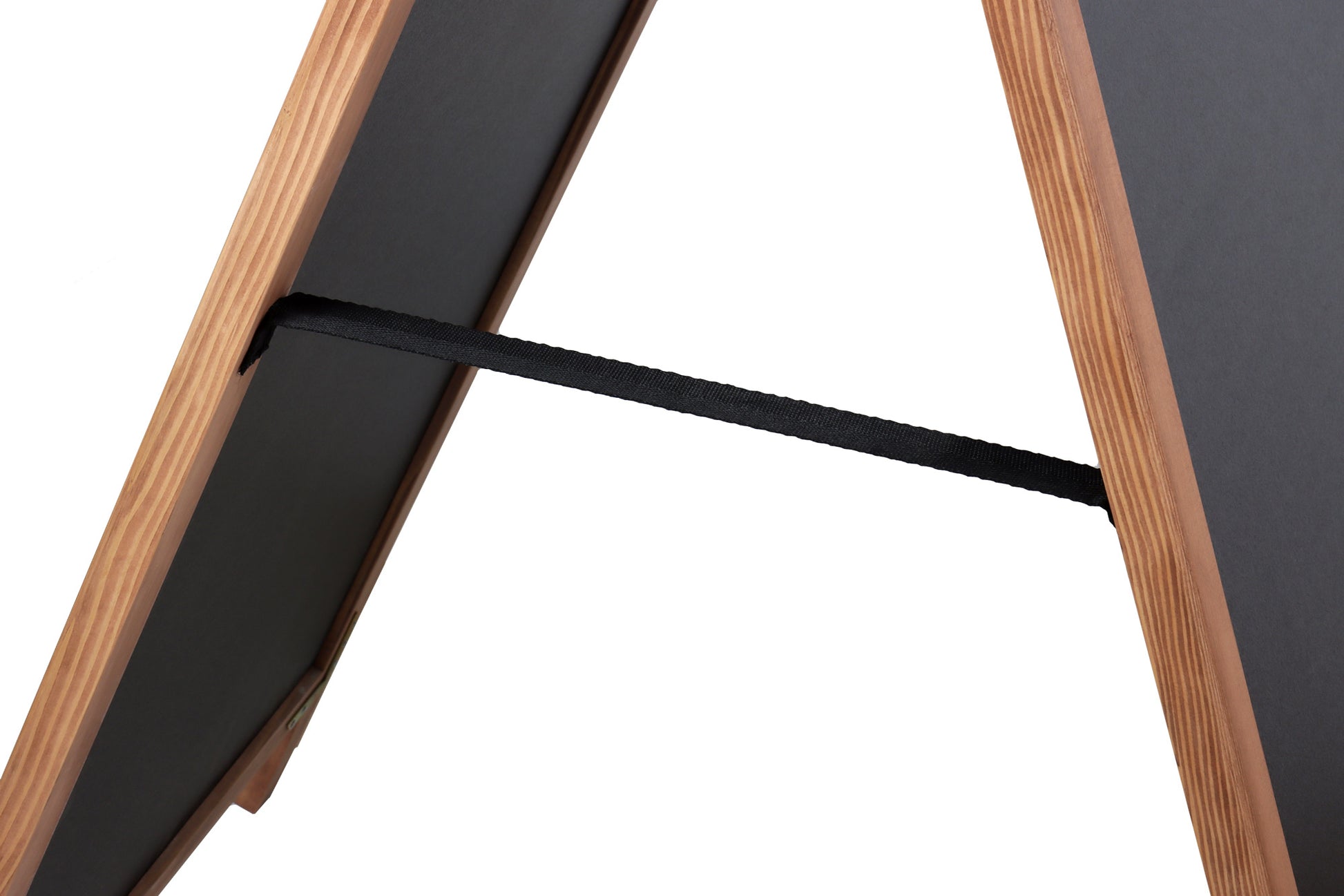 Europel Kundenstopper DELUXE – 660 × 1'280 mm – Holzrahmen natur, schwarz – doppelseitig, für Kreidemarker