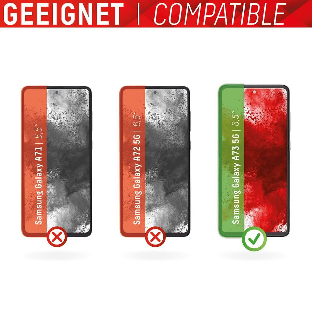 E.V.I. Displex – Backcover Real Glass Full Cover – für Samsung Galaxy A73 5G