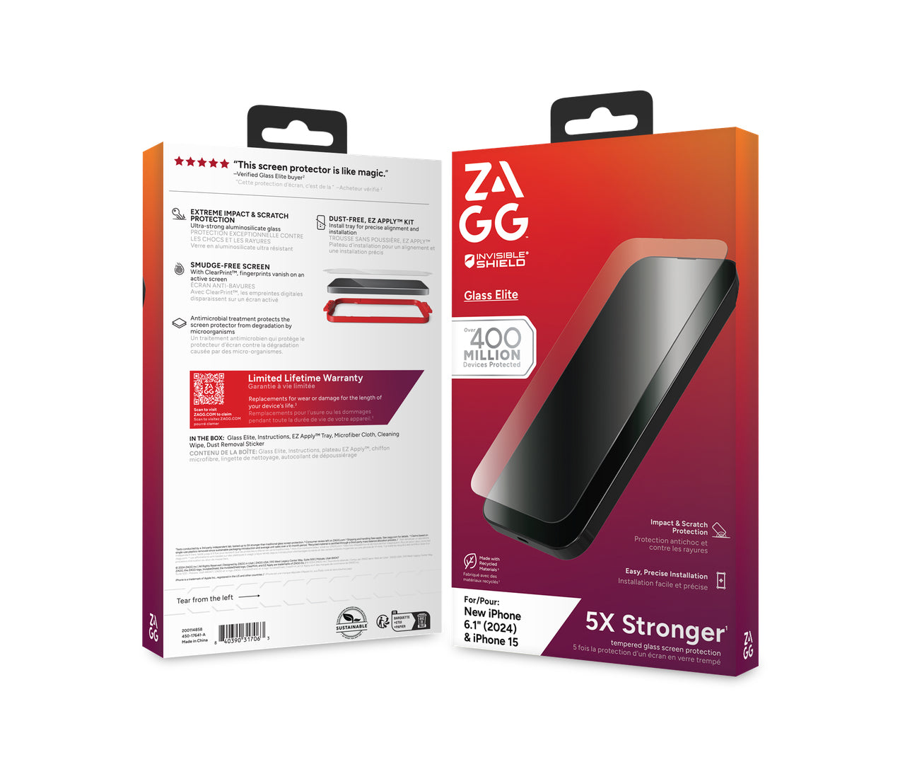 ZAGG Backcover Glass Elite – für Smartphones