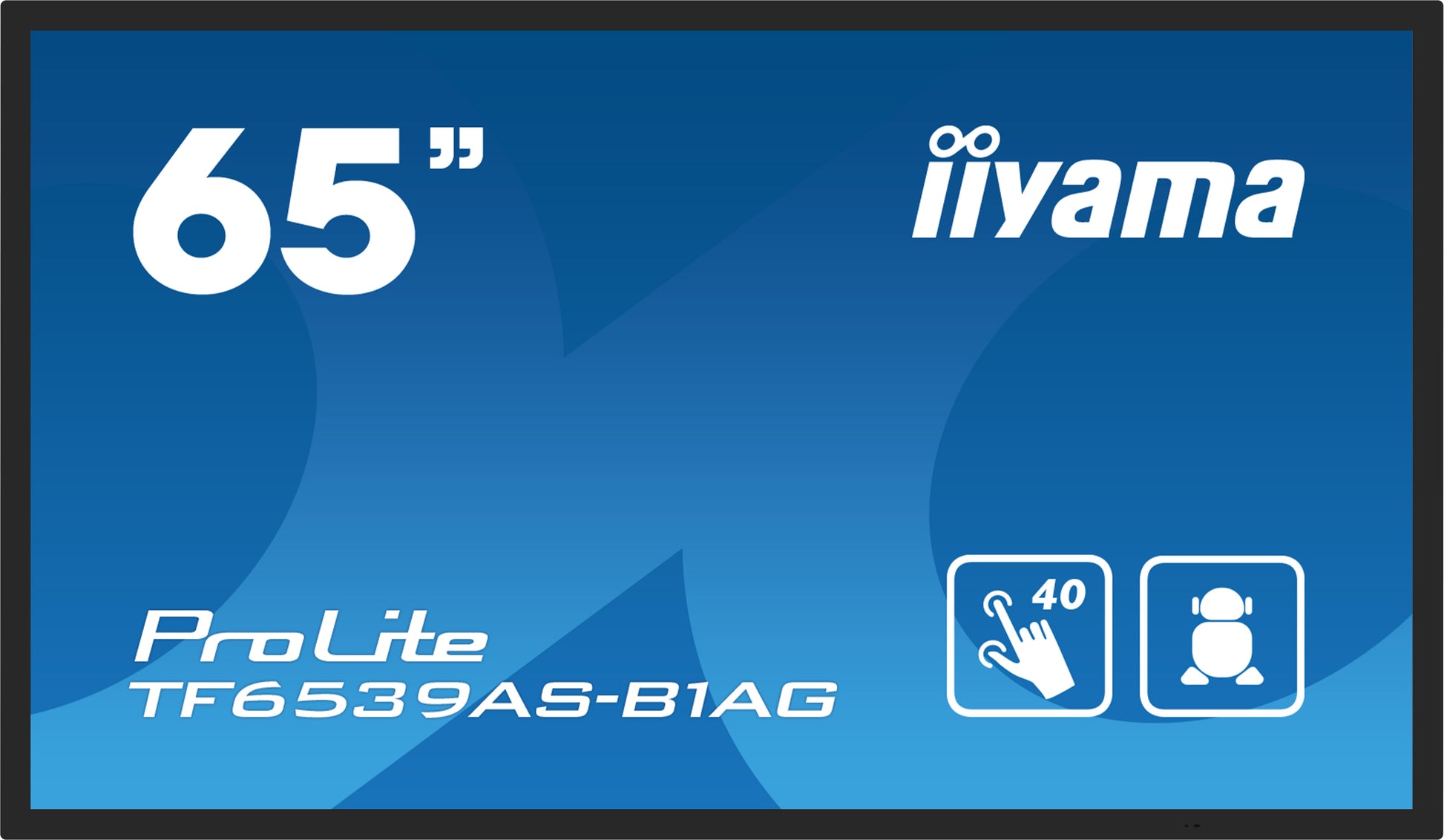 iiyama ProLite 65" 3840 × 1600 PCAP 40-Touch – Android, 500 cd/m²