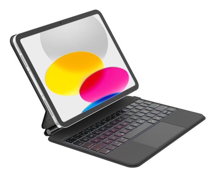 Belkin Tastatur-Case für iPad 10,9" (10. Gen.) – Bluetooth, QWERTZ (CH), mit Trackpad – Schwarz