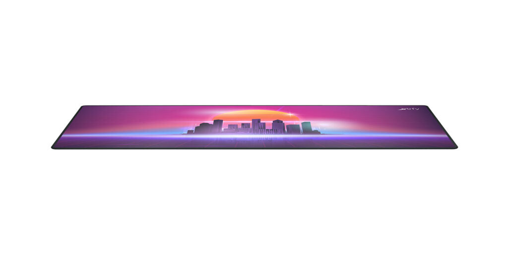 CHERRY XTRFY GP5 Retrowave XL – Gaming-Mauspad – 920 × 400 mm, Tuch, Gummi, Mehrfarbig