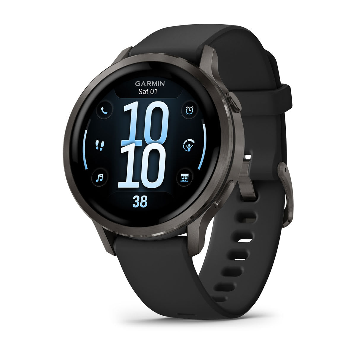 Garmin Venu 4 – Smartwatch – 41 mm, GPS, Bluetooth, AMOLED, Gorilla Glass, 5 ATM, Schwarz, Sportarmband