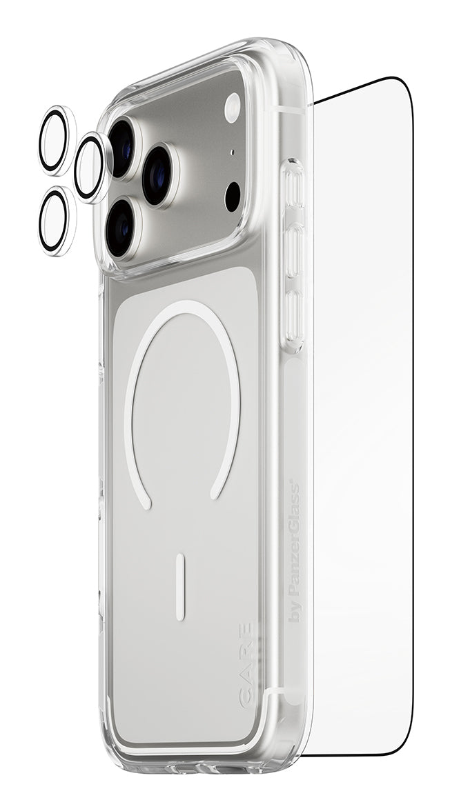 PanzerGlass Backcover – für Apple iPhone 17 Pro Max – transparent – MagSafe kompatibel