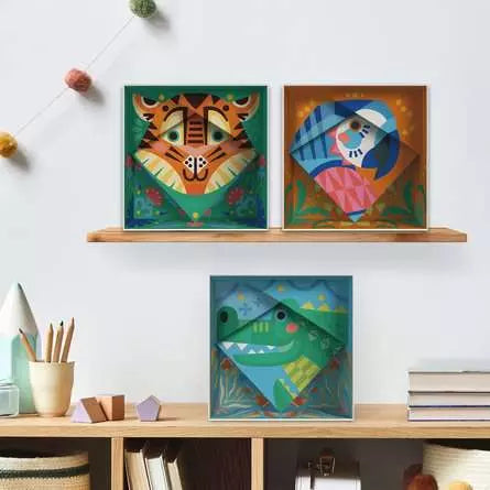Ravensburger CreArt – Bastelset – Krokodil – 20 × 20 cm – ab 7 Jahren