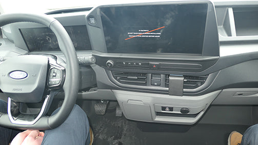 Brodit Auto-Befestigungssockel (ProClip) – für Ford Transit Custom, Tourneo Custom (2024–25) – Schwarz, ABS