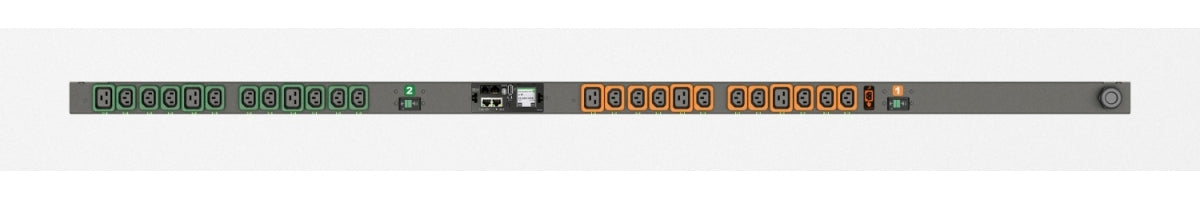 Vertiv MGU5MGB1-24PH63-3PS6B2A10-S Überwachte Rack-PDU 0U, 32 A – IEC 60309, 24 AC-Ausgänge (C13/C19), LCD