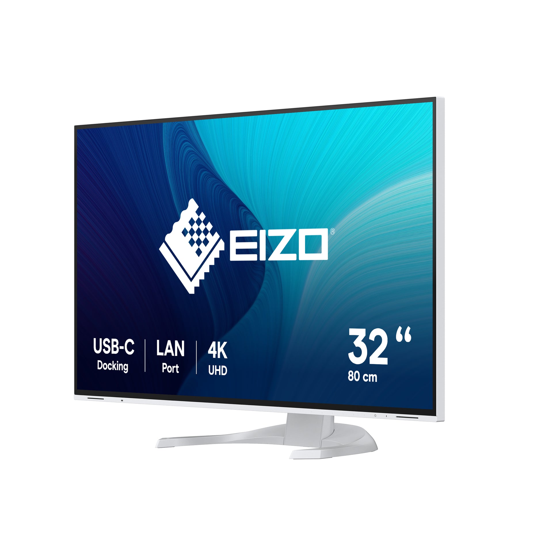 EIZO FlexScan EV3240X-WT – Monitor, 31,5", IPS, 60 Hz, 350 cd/m², KVM, USB-C, VESA 100 × 100, Weiss