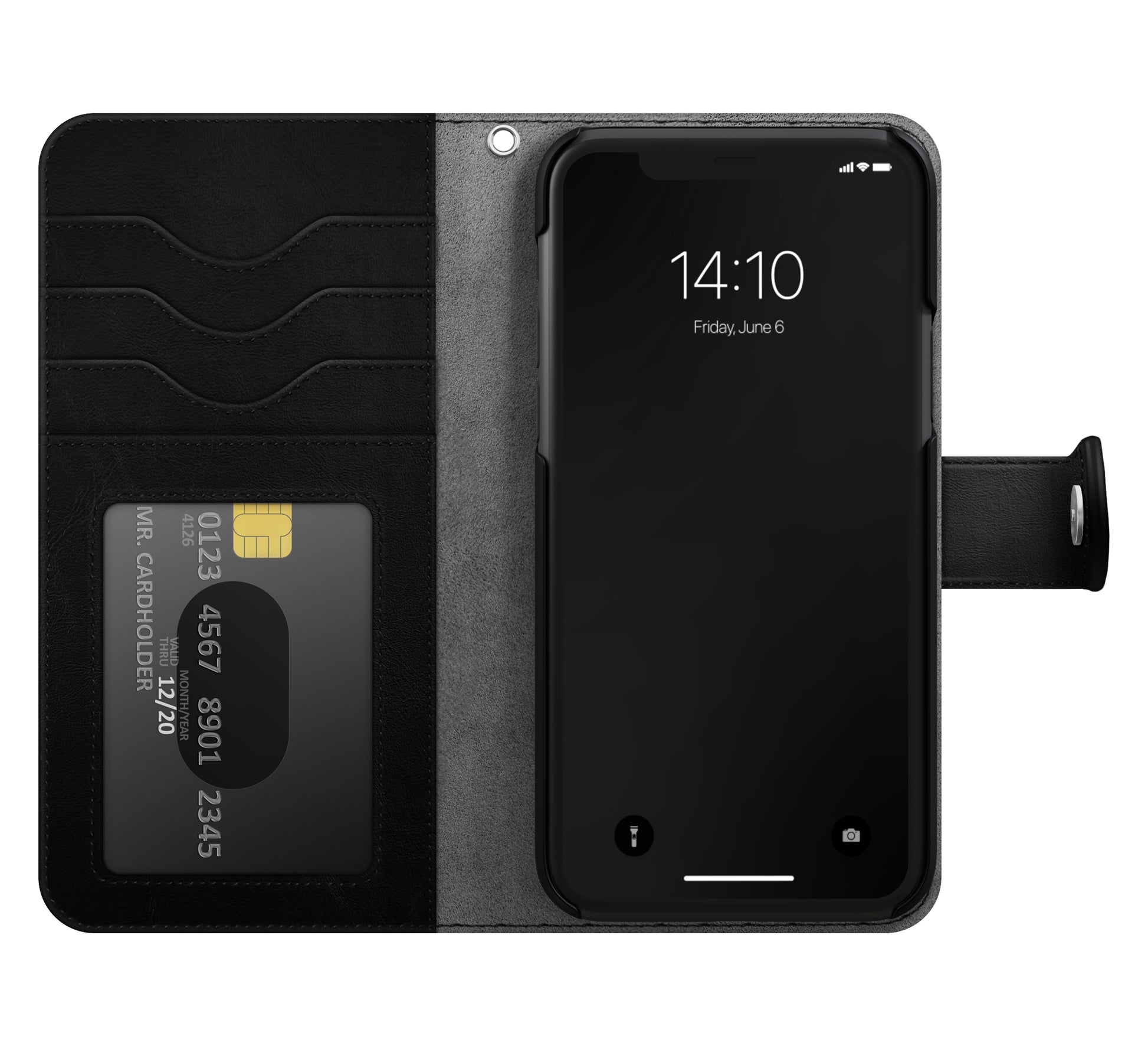 Ideal of Sweden – Booklet-Hülle – für Apple iPhone 11 – schwarz – Kunstleder – mit Kartenfach